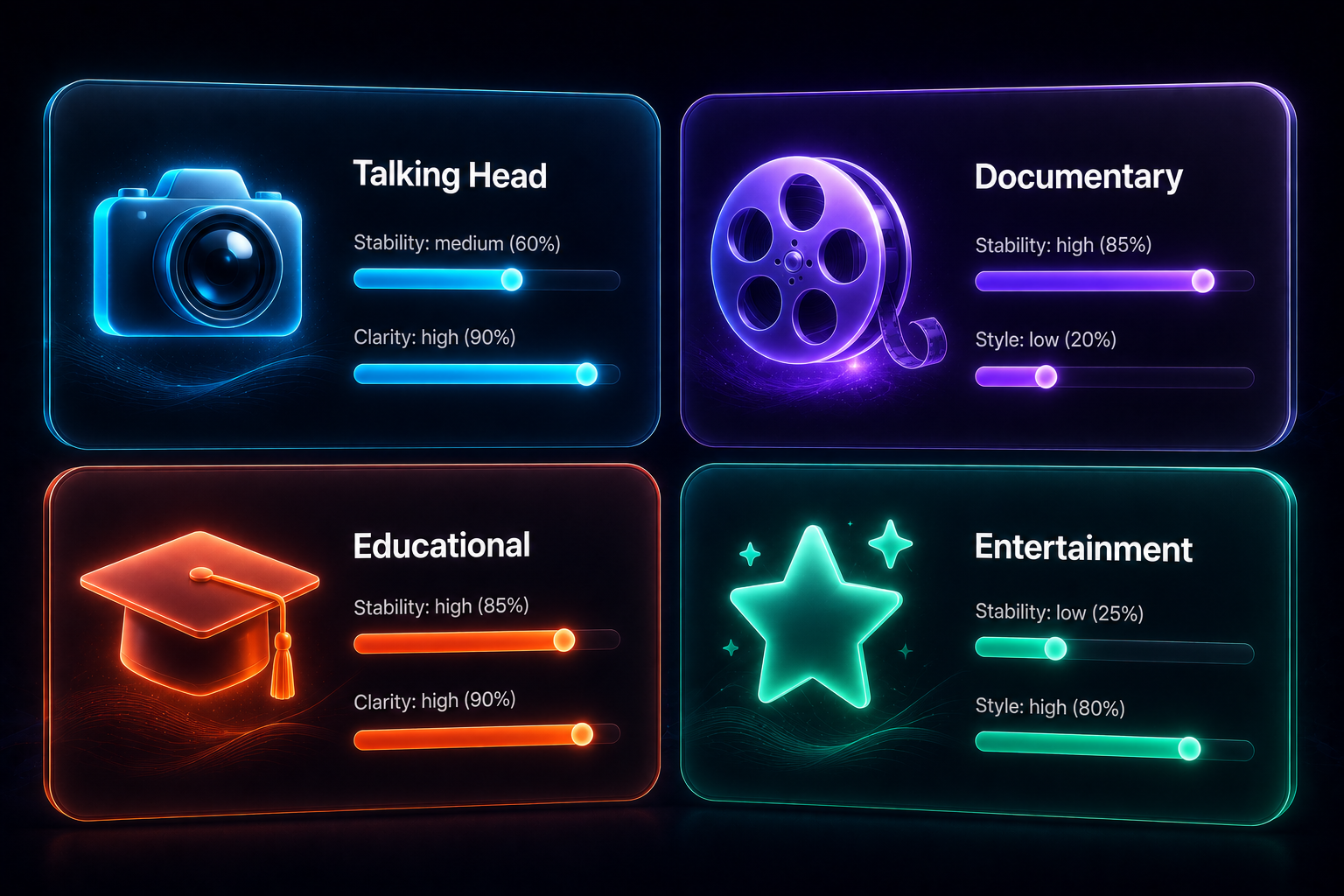 ElevenLabs for YouTube — voice settings by niche