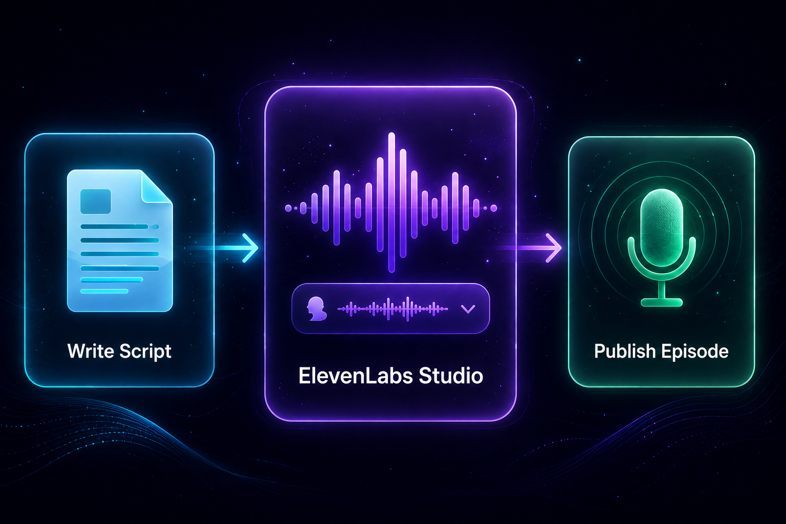ElevenLabs for podcasters — script to studio to publish workflow